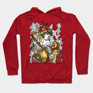 Bellerophon fighting the Chimera Hoodie